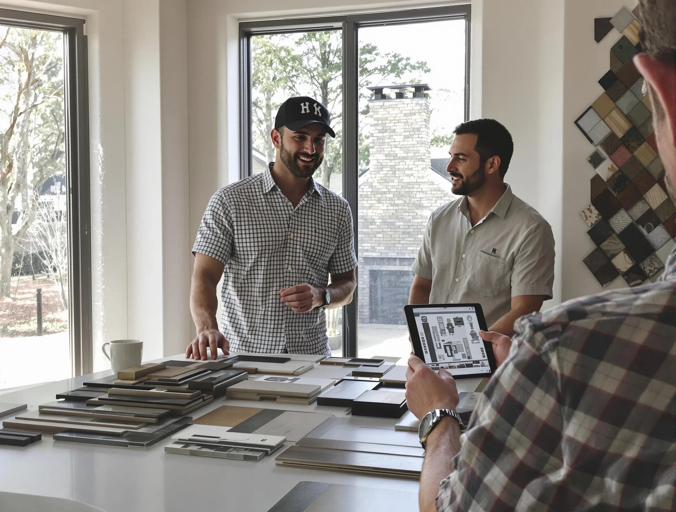 Clinton Chimney Sweep remodeling a chimney and fireplace in Clinton, UT