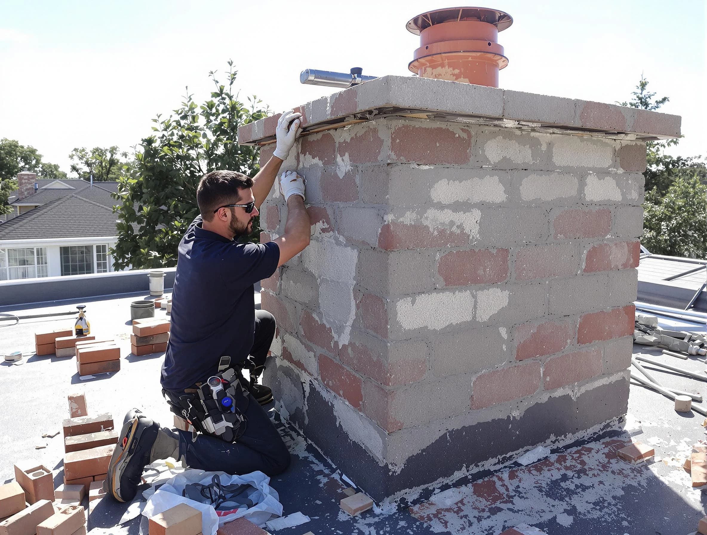 Advanced chimney repair process by Clinton Chimney Sweep in Clinton, UT