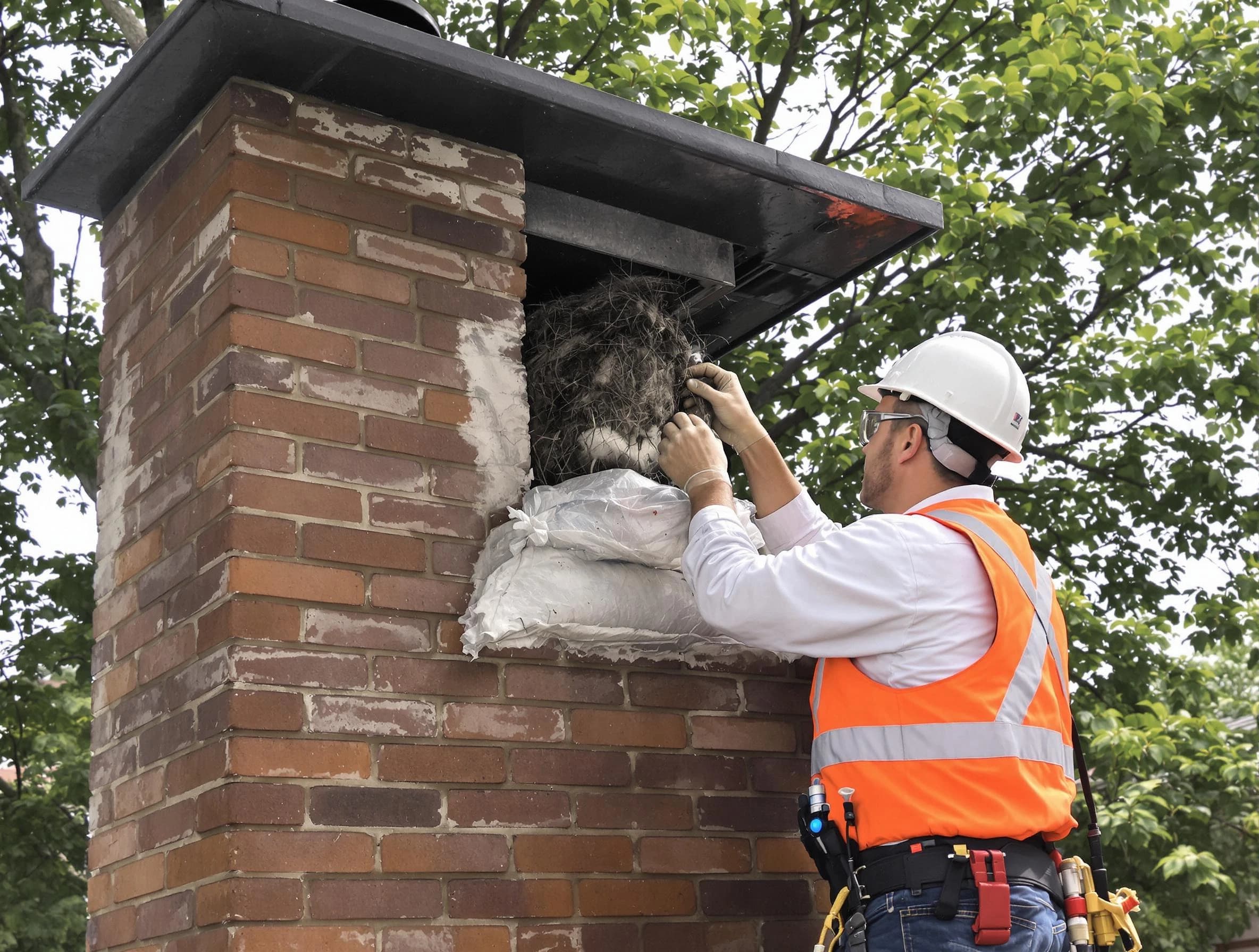 Humane removal of debris and animals by Clinton Chimney Sweep in Clinton, UT