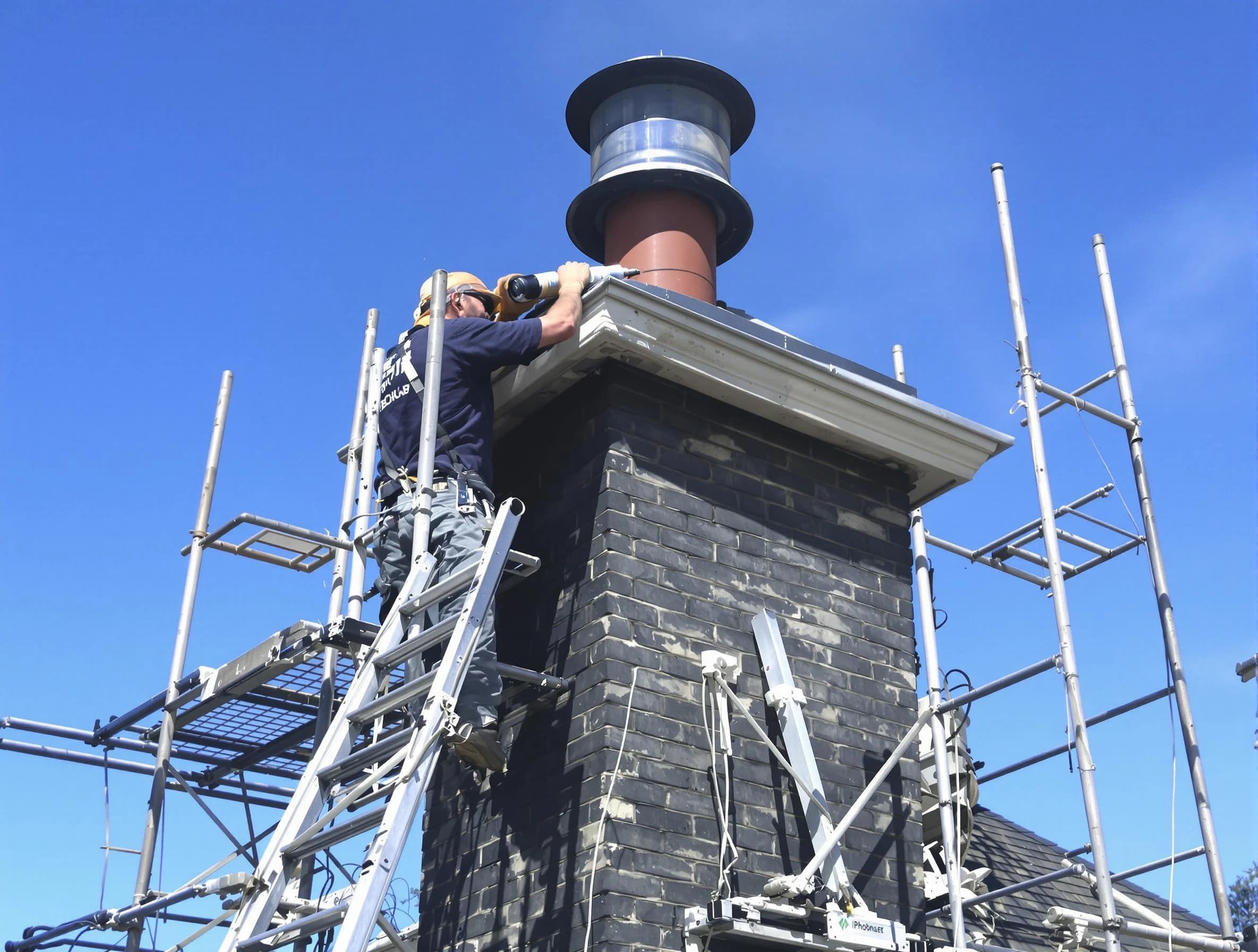 Sturdy chimney crown finished by Clinton Chimney Sweep in Clinton, UT