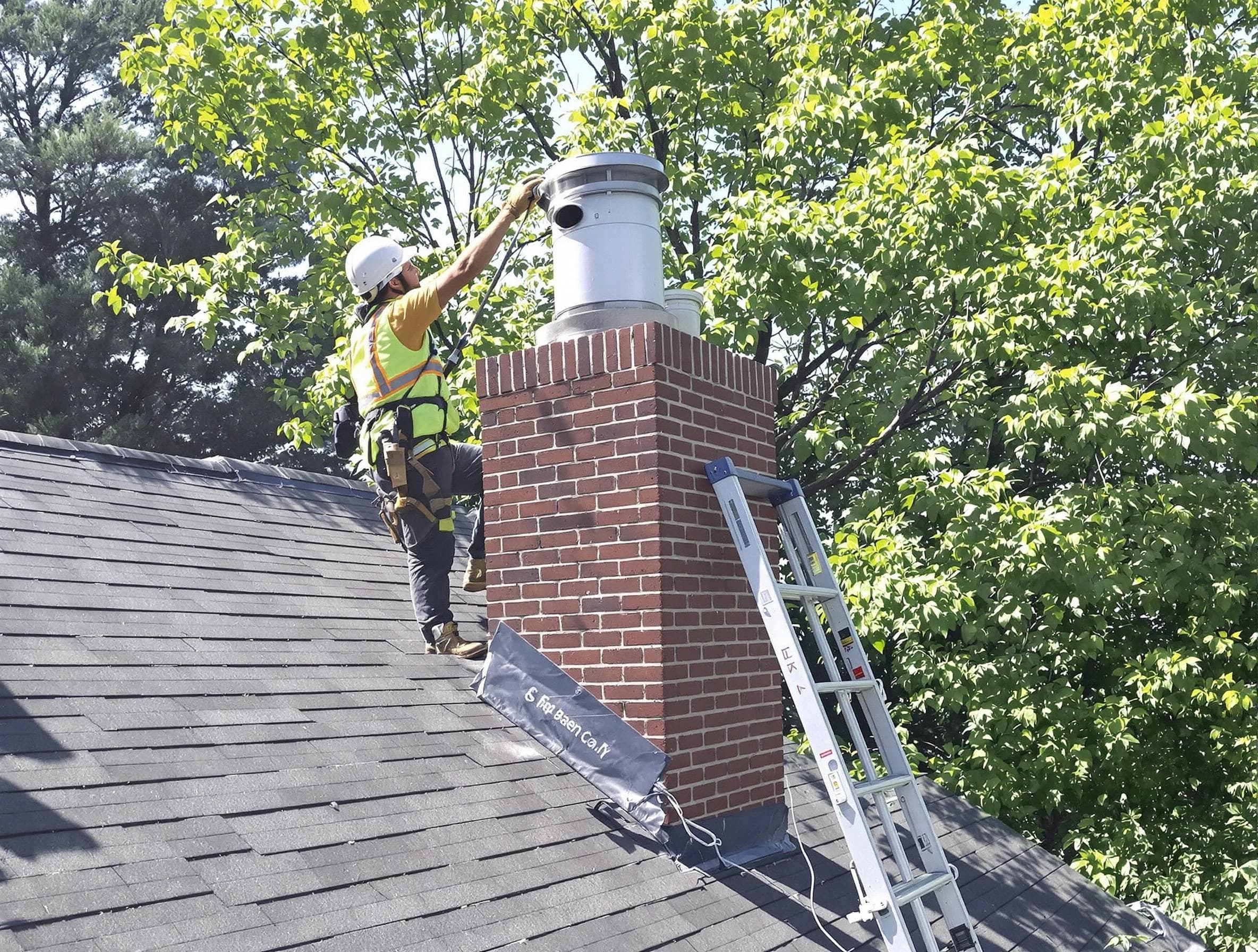 Chimney liner inspection by Clinton Chimney Sweep in Clinton, UT