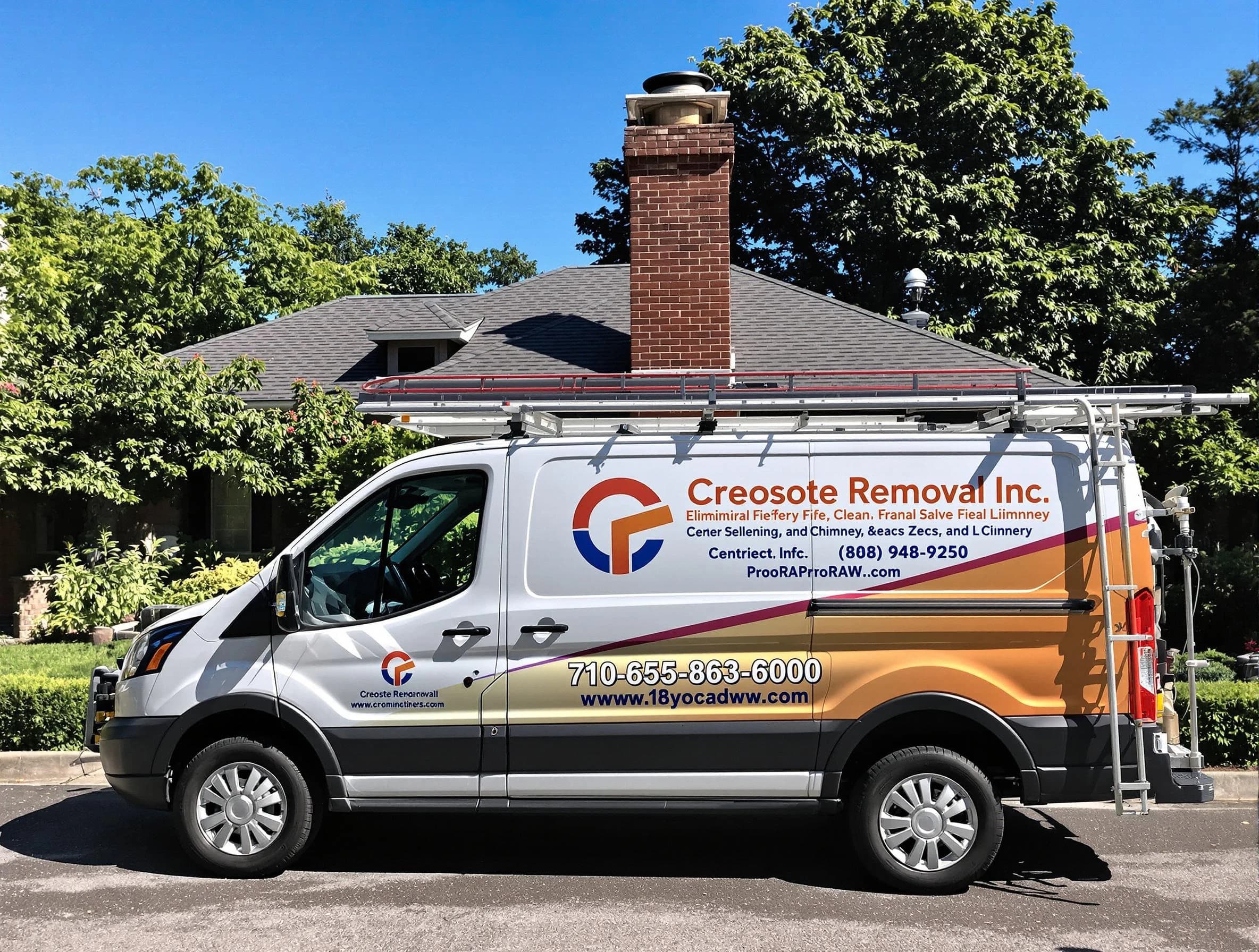 Clinton Chimney Sweep technician removing creosote safely in Clinton, UT