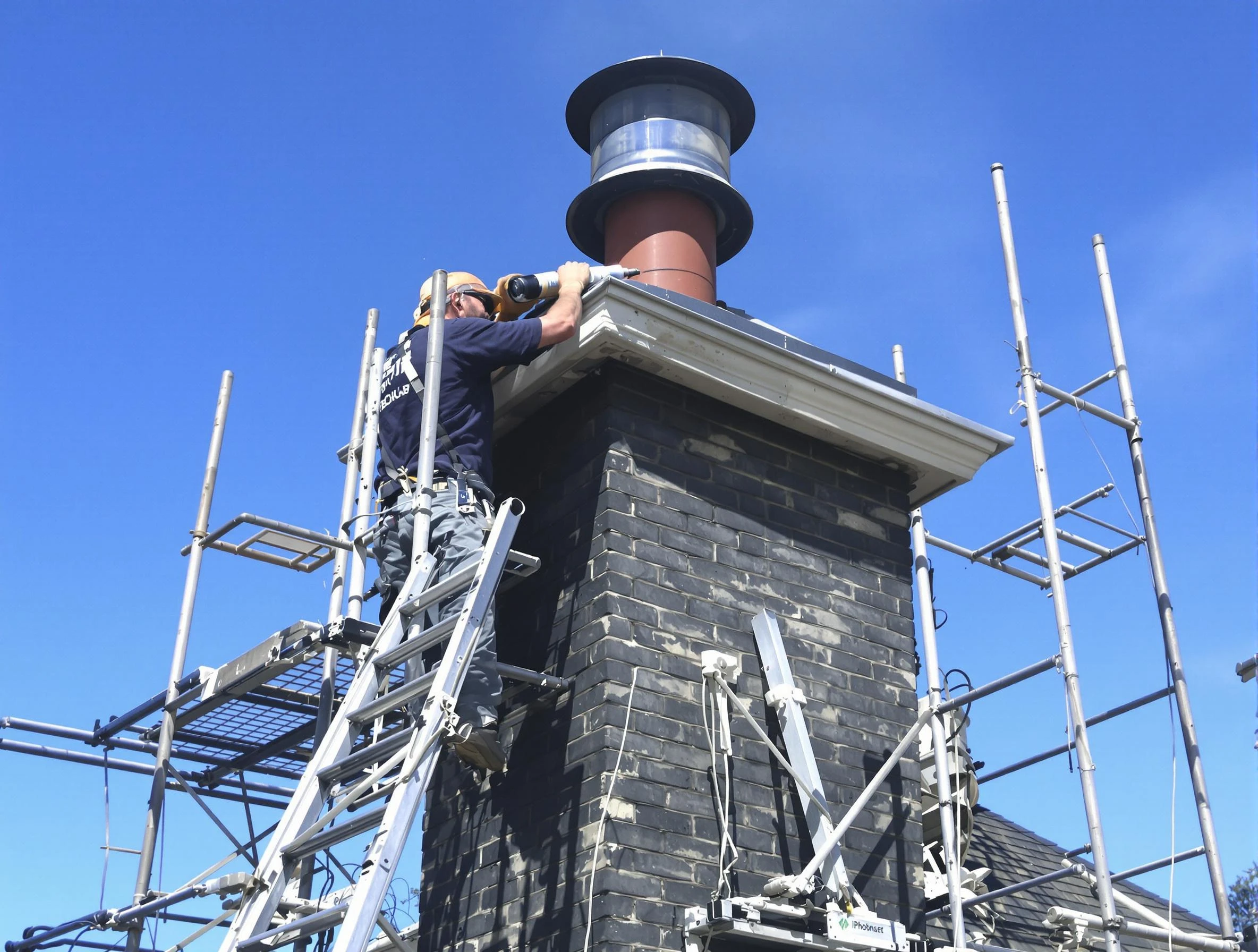 Sturdy chimney crown finished by Clinton Chimney Sweep in Clinton, UT